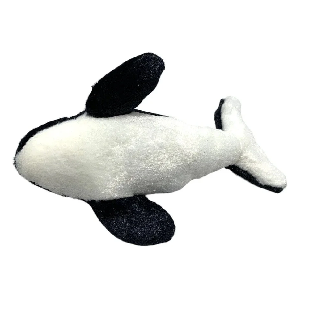 SeaWorld‎ Killer Whale Orca Shamu Black White Plush Stuffed Animal Toy Gift 9